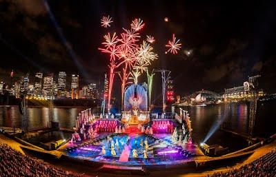 Large-scale live event on Sydney Harbour